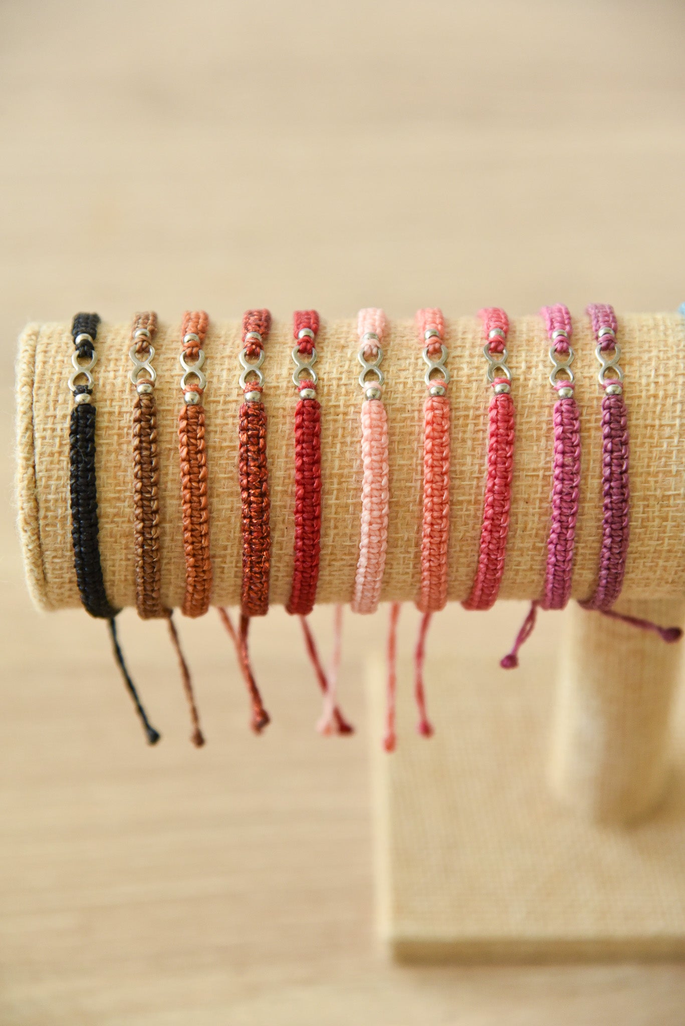 Bracelet infini argenté