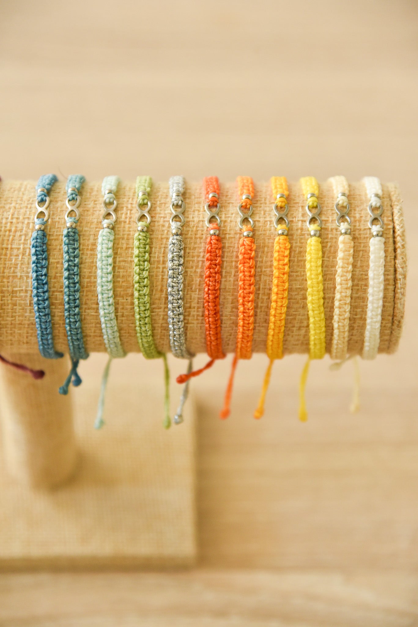Bracelet infini argenté