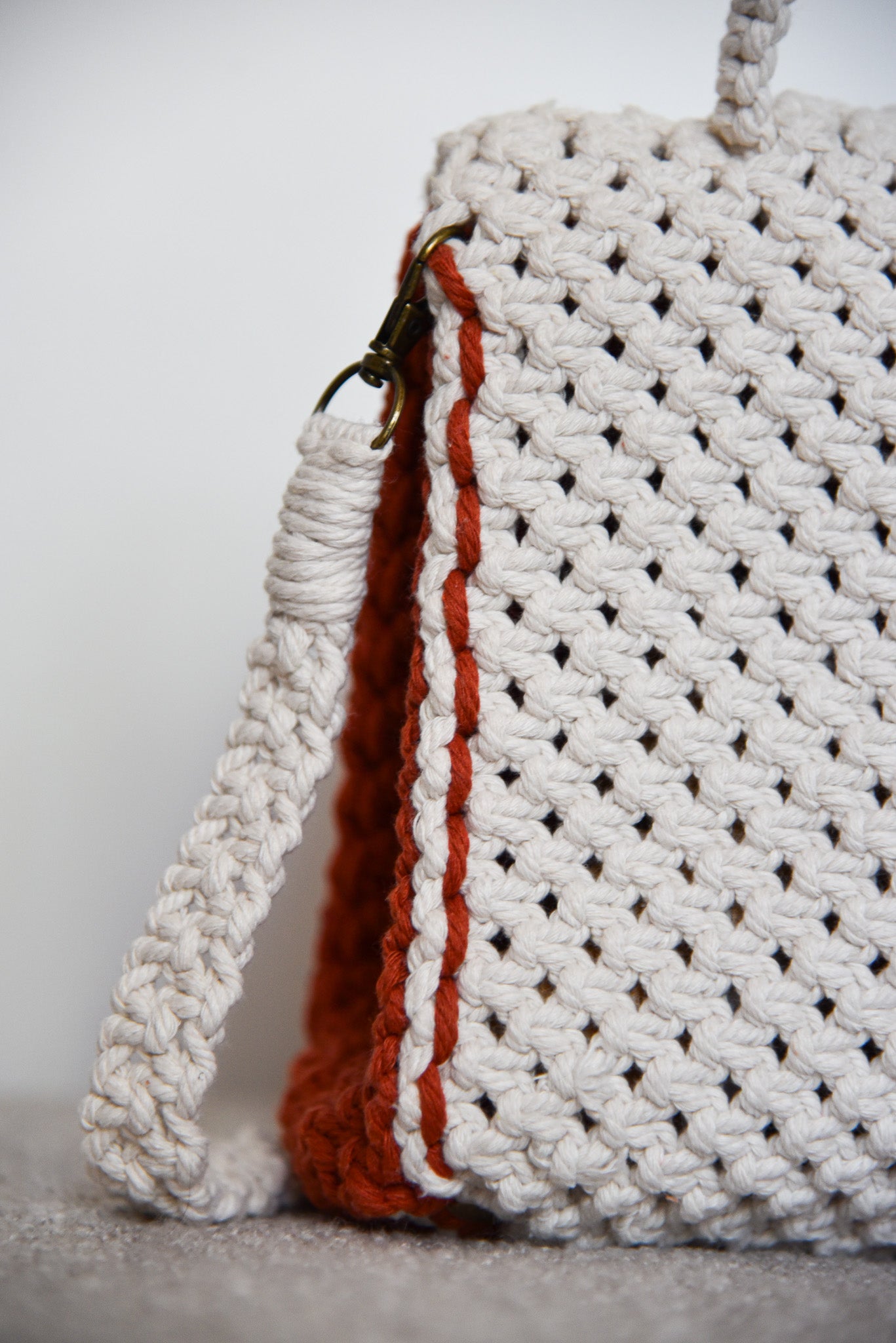 Sac "LEA" BI-COLOR terracotta