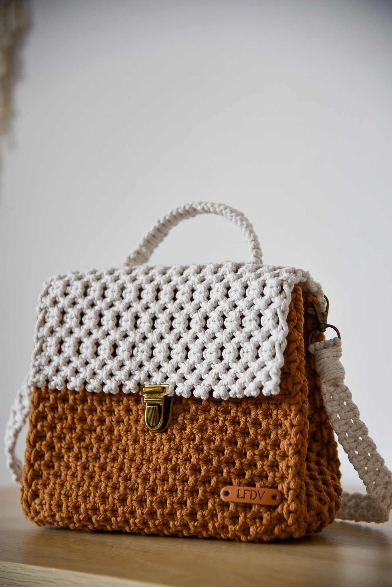 Sac "LEA" BI-COLOR marron