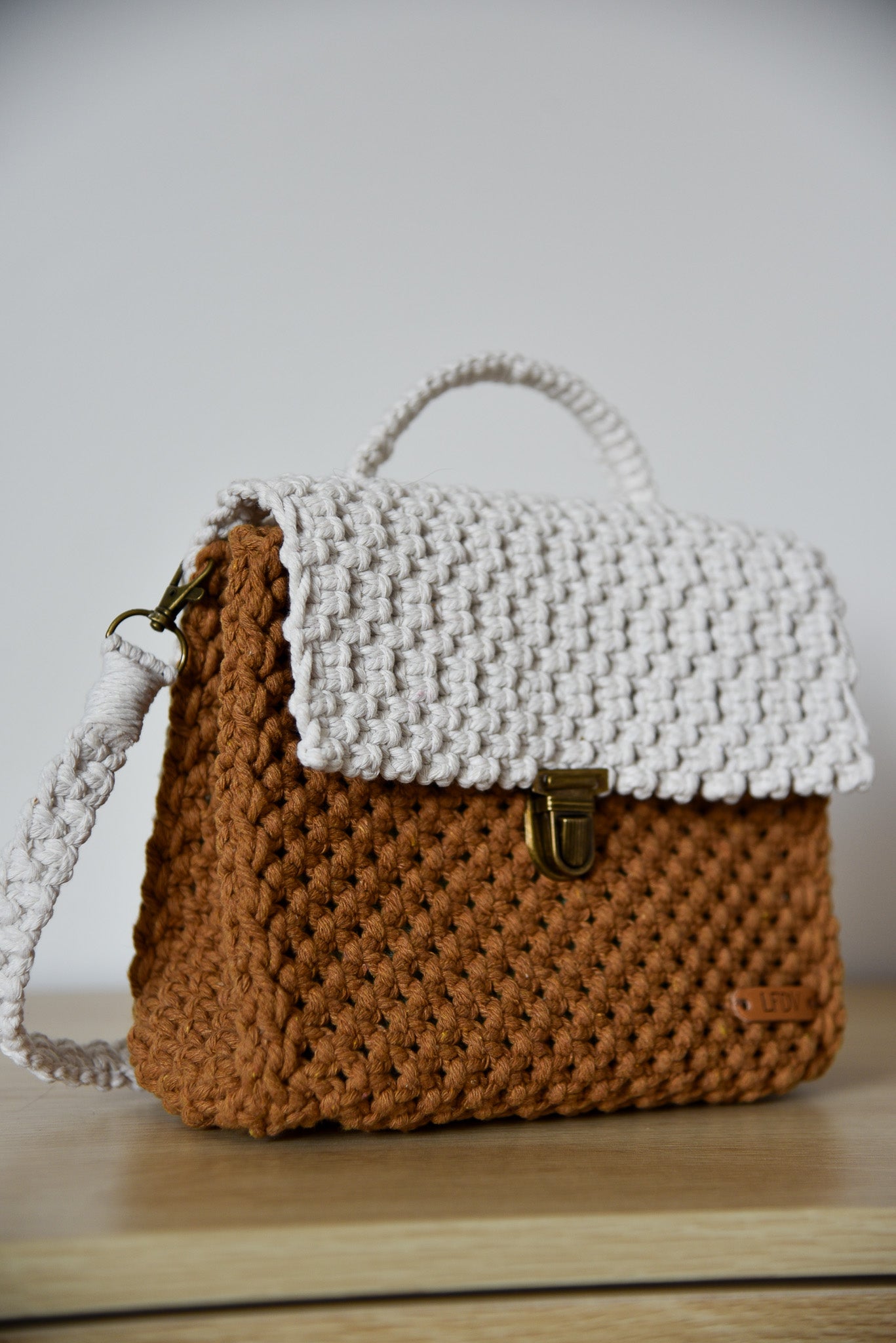 Sac "LEA" BI-COLOR marron