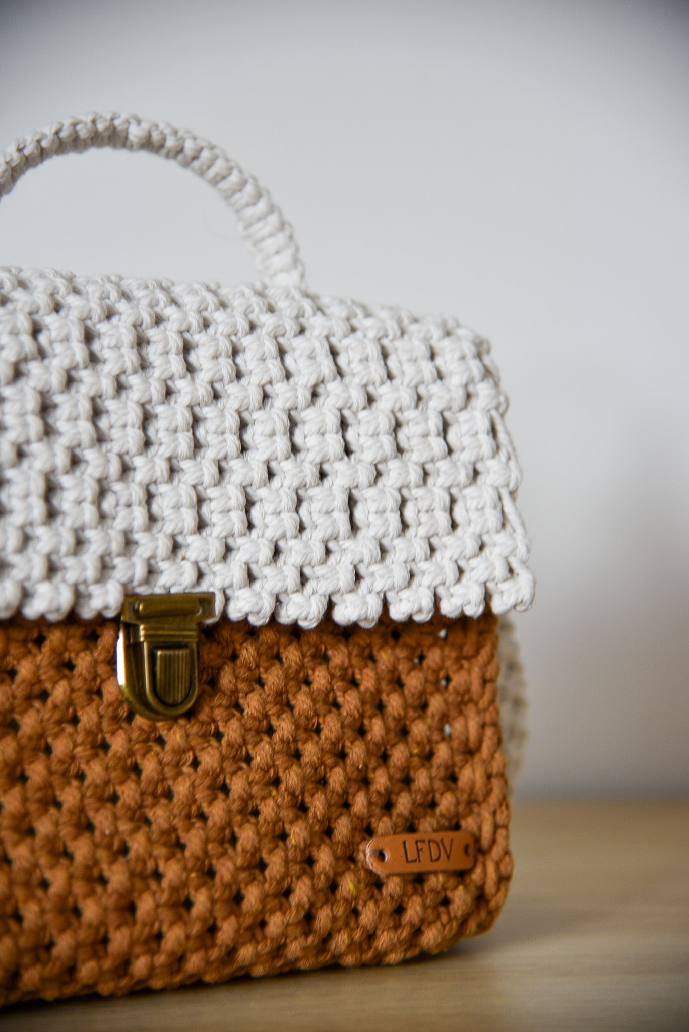 Sac "LEA" BI-COLOR marron