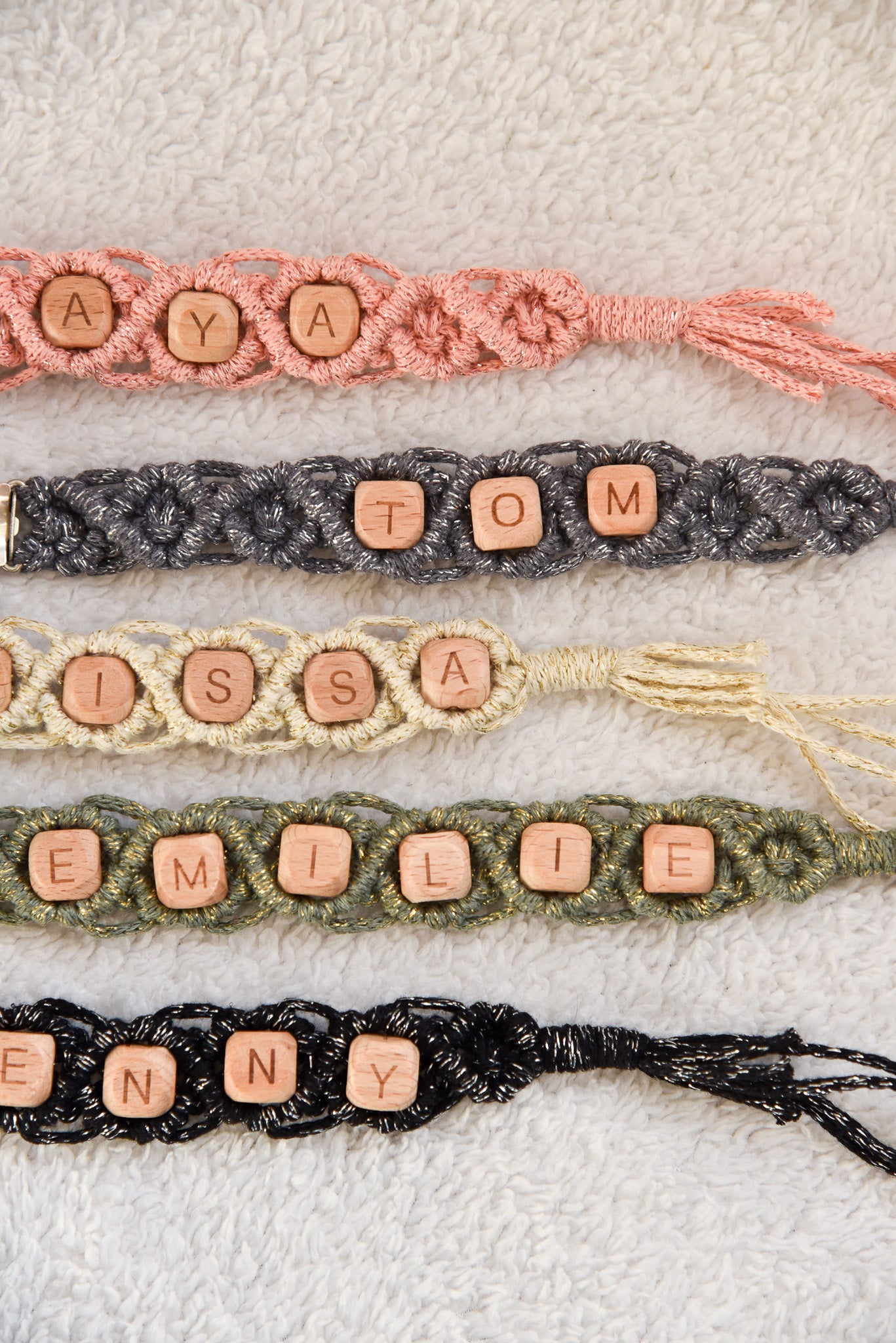 Attache tétine pailletée personnalisable