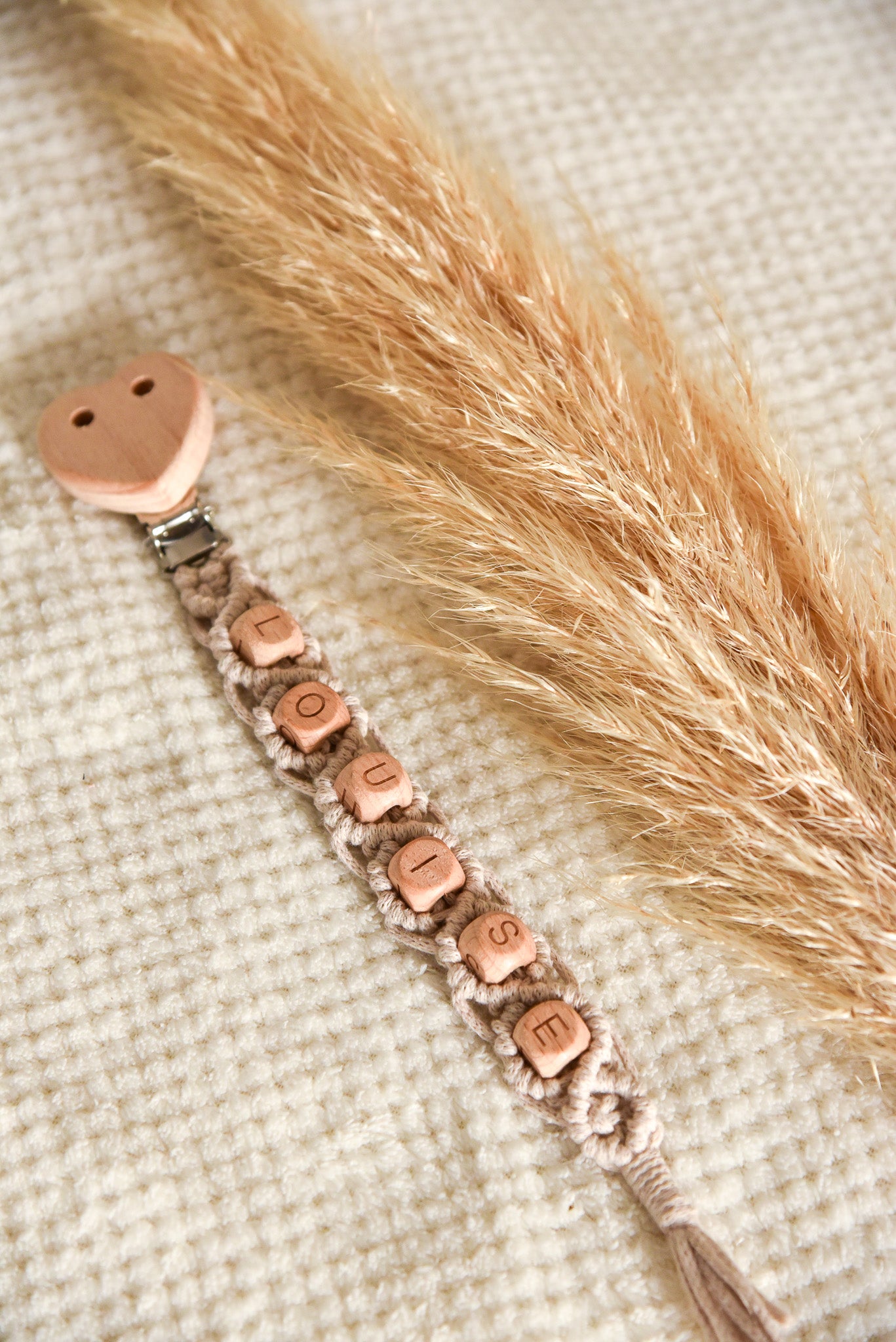 Attache tétine simple personnalisable