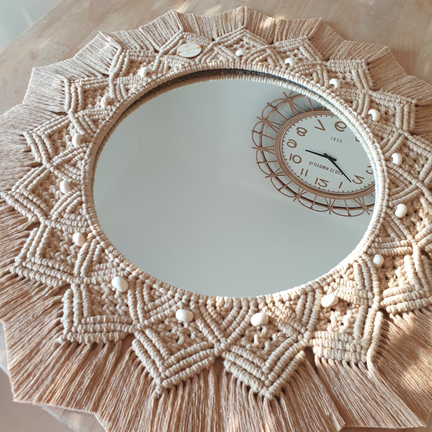 Miroir grand modèle avec perles