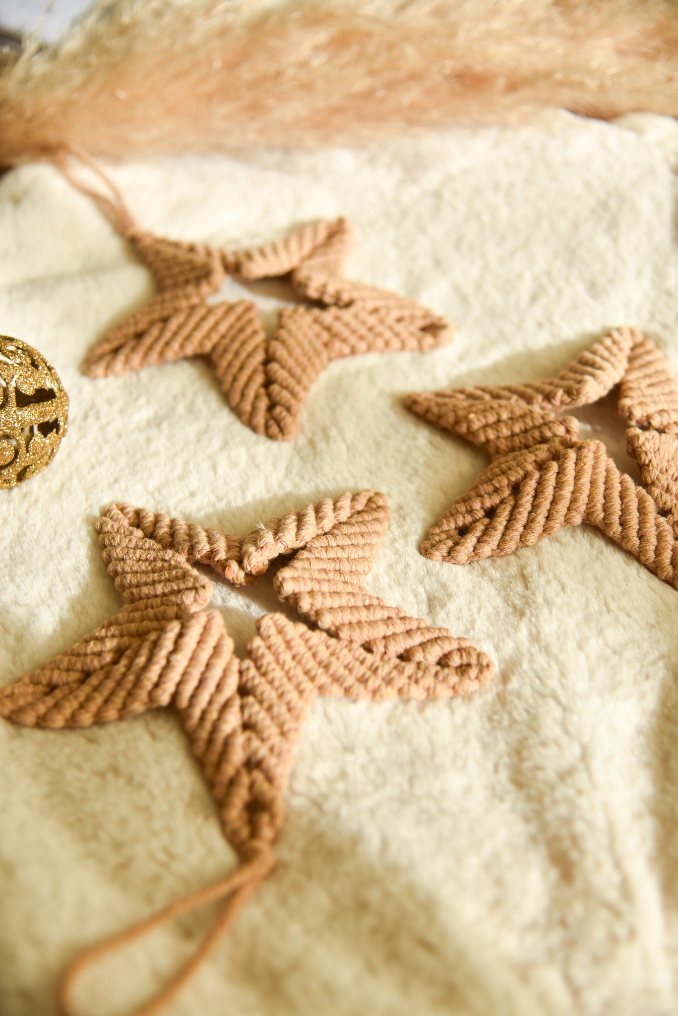 Grande étoile de noël camel