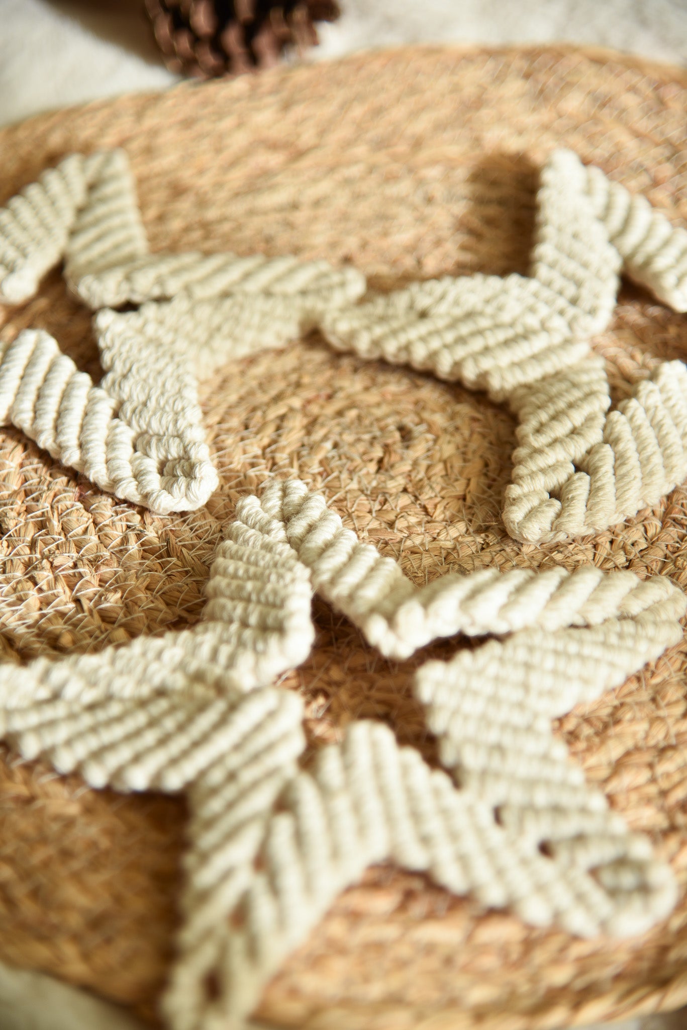 Grande étoile de noël blanche