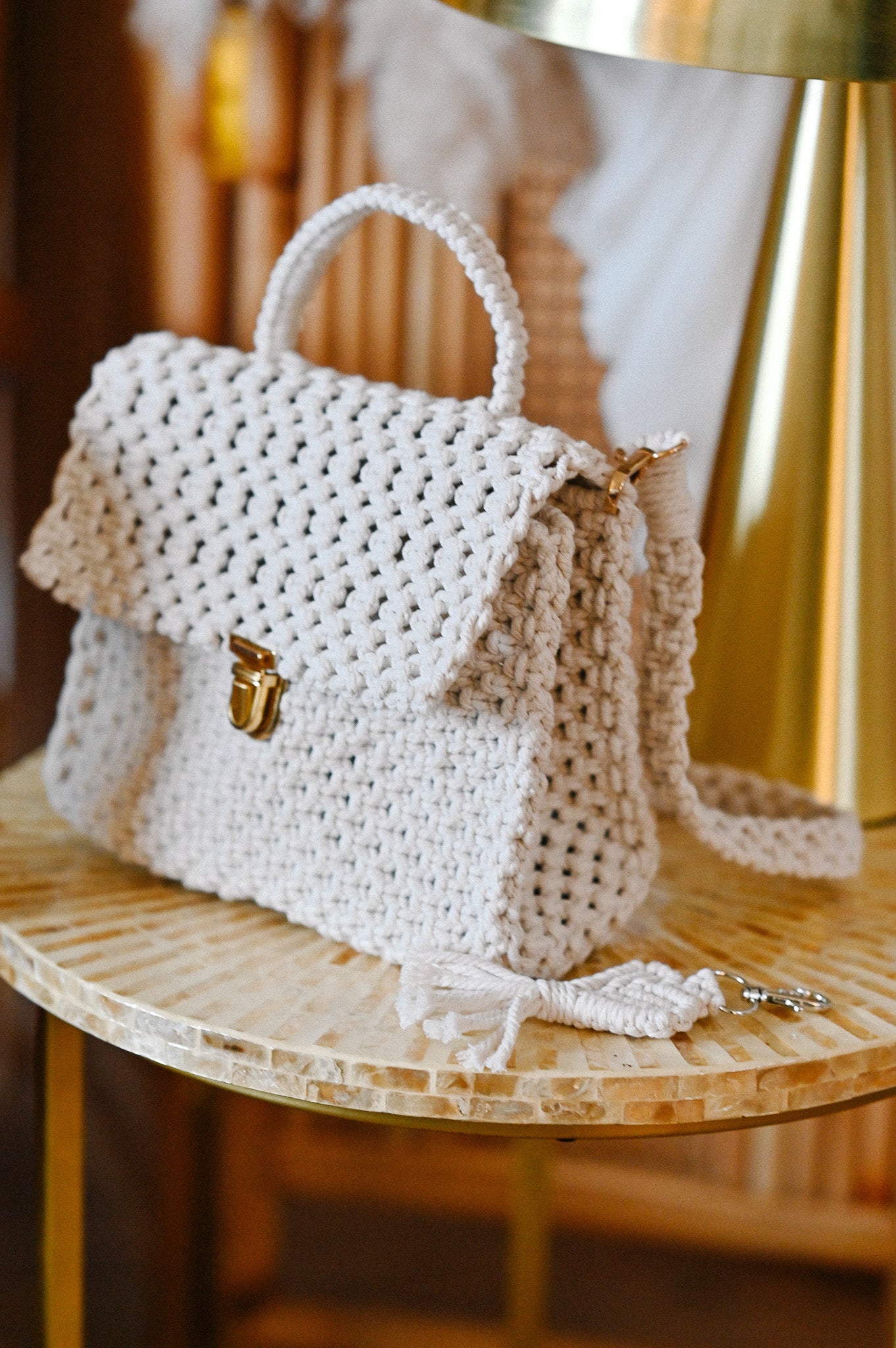 Sac "LEA" blanc écru