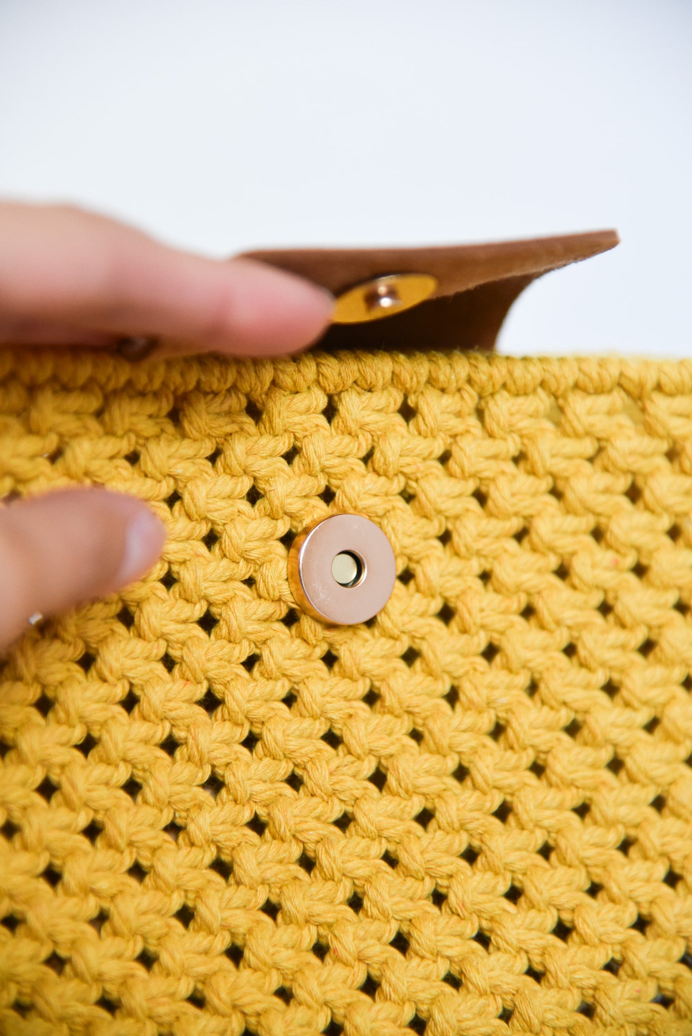 Sac " SUZY " jaune moutarde
