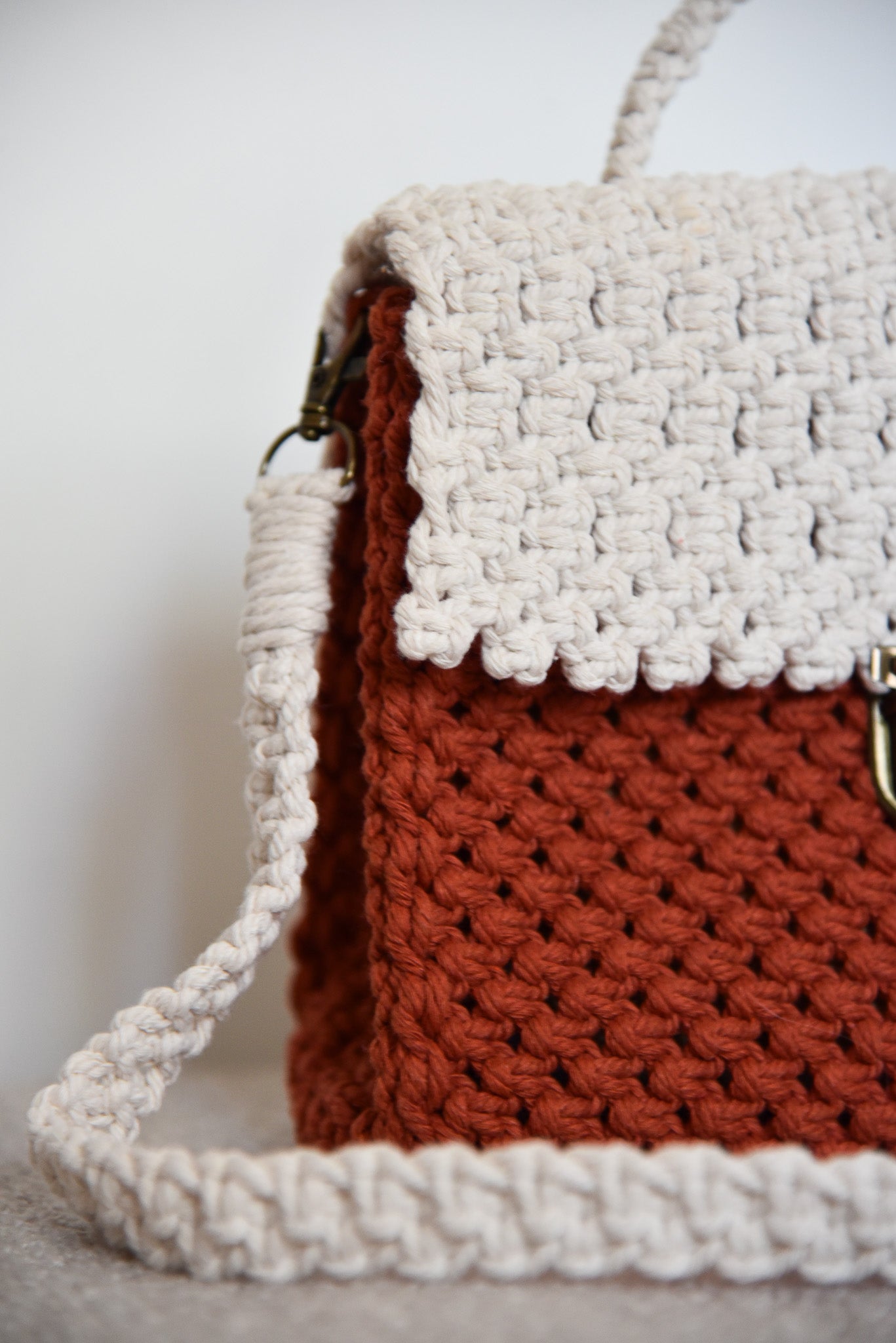 Sac "LEA" BI-COLOR terracotta
