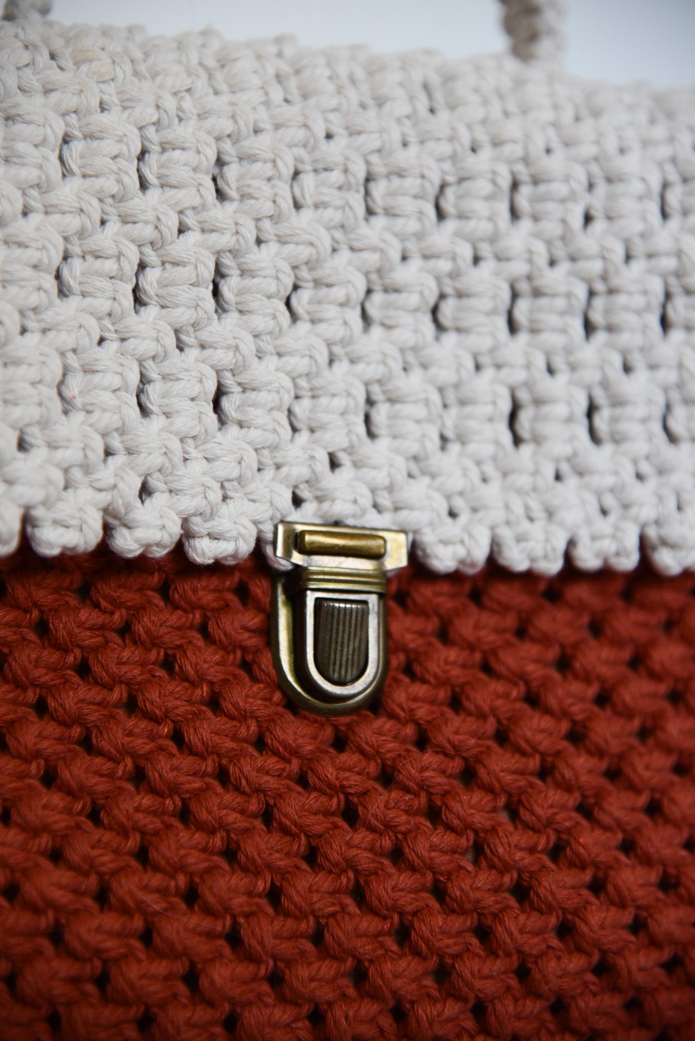 Sac "LEA" BI-COLOR terracotta