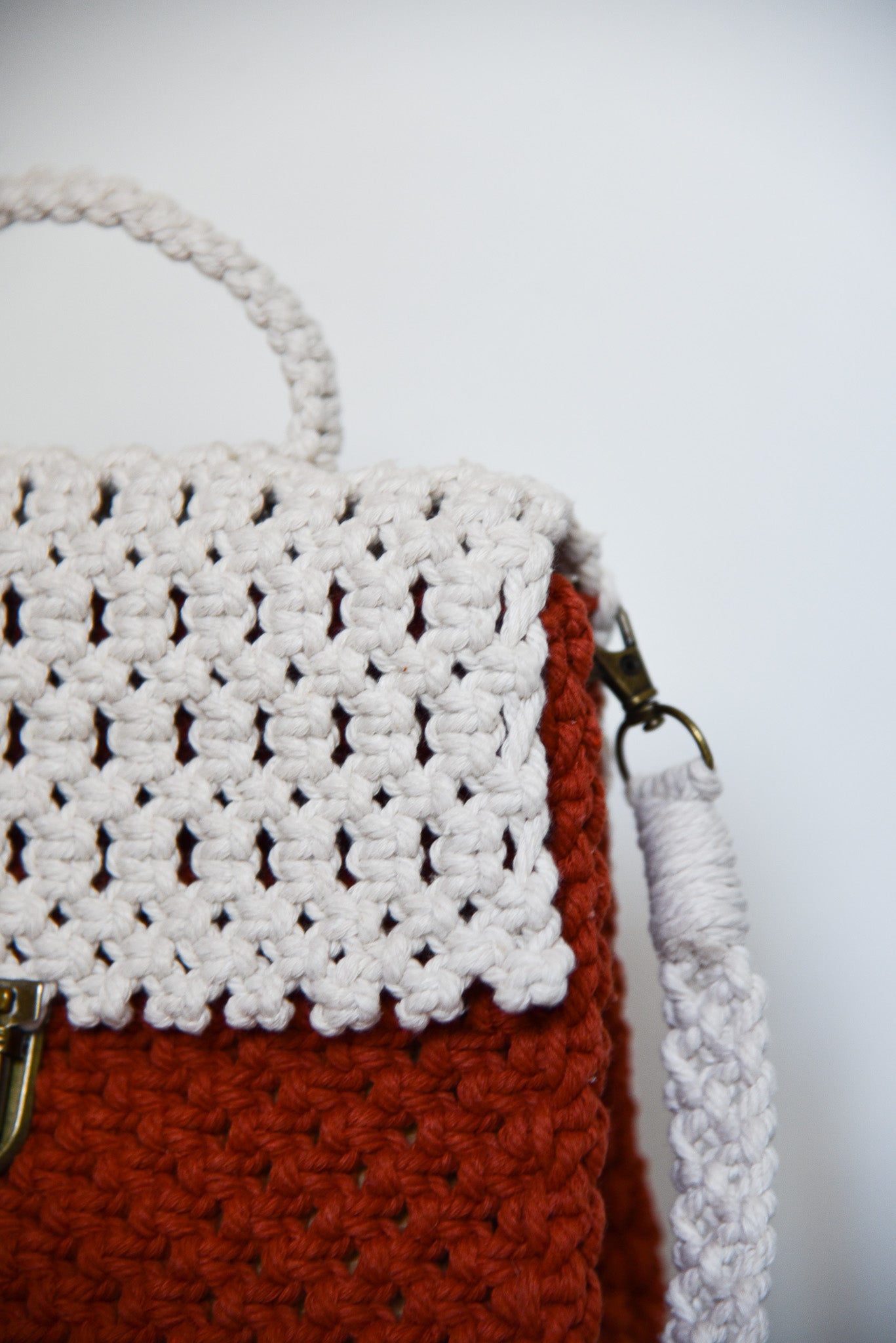 Sac "LEA" BI-COLOR terracotta