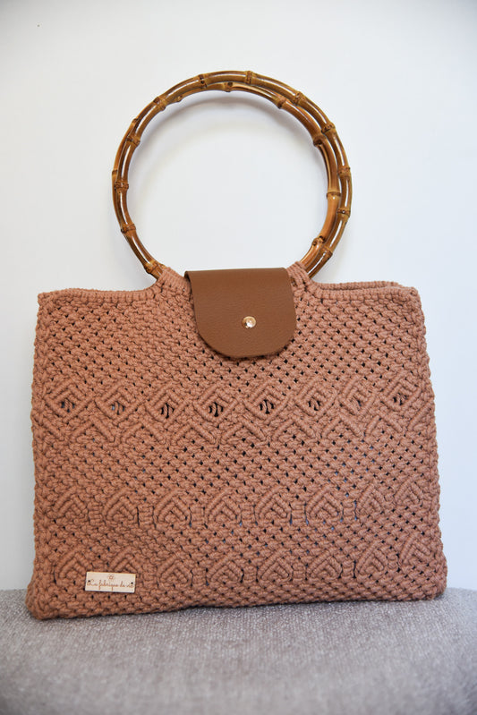 Sac " " couleur vieux rose