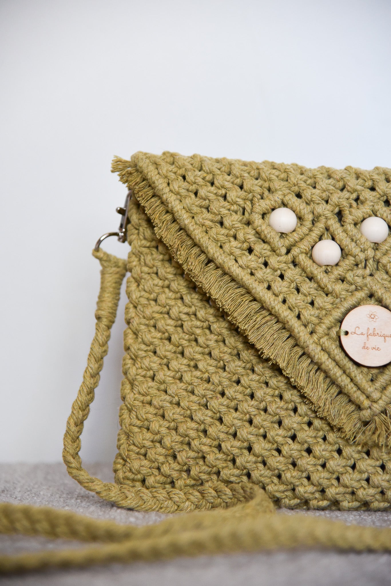 Sac classique moyen vert agave