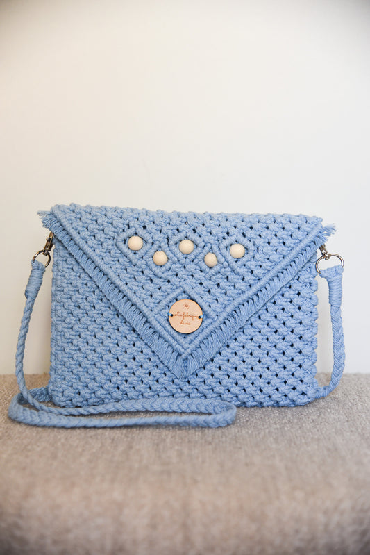 Sac classique moyen bleu ciel
