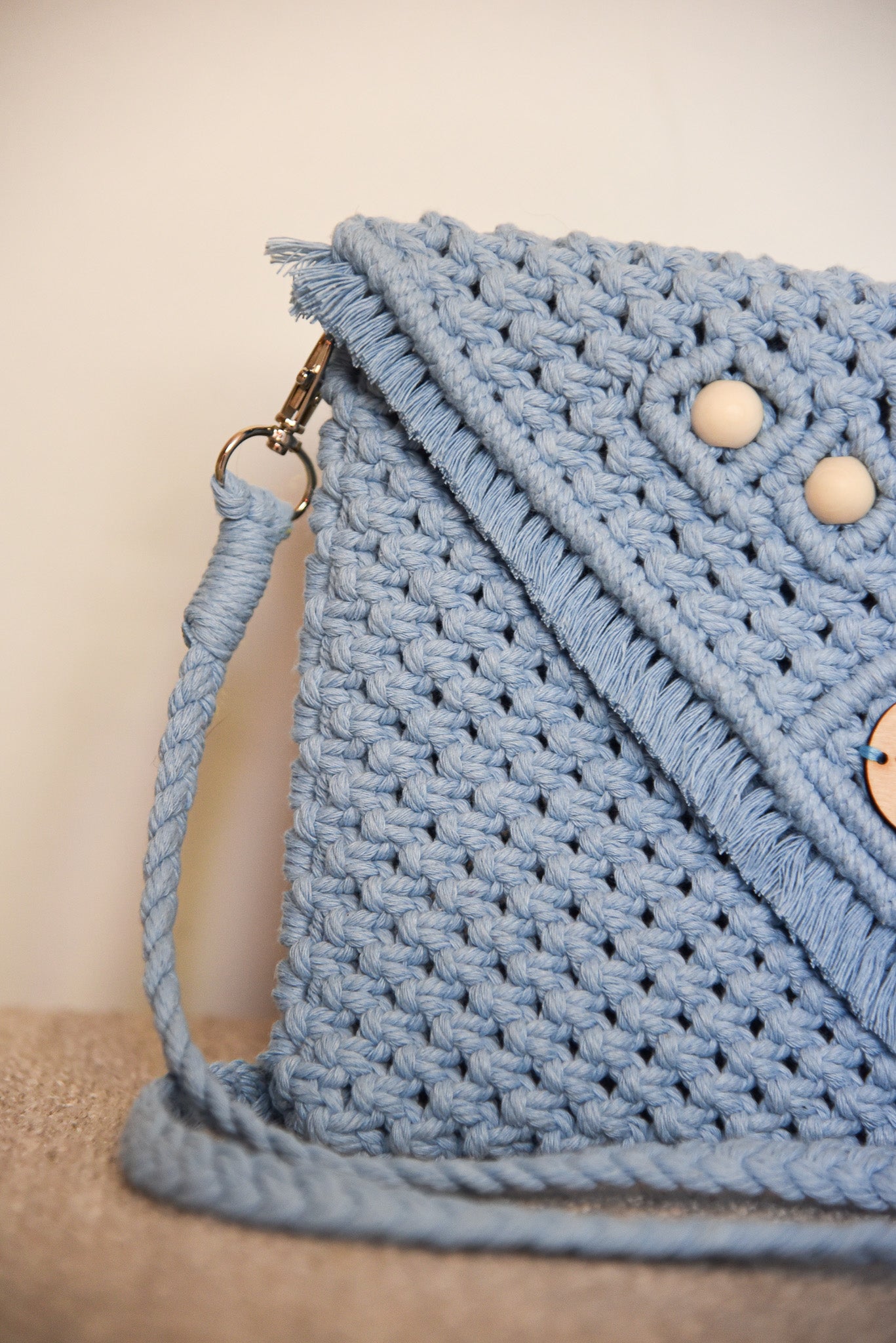 Sac classique moyen bleu ciel