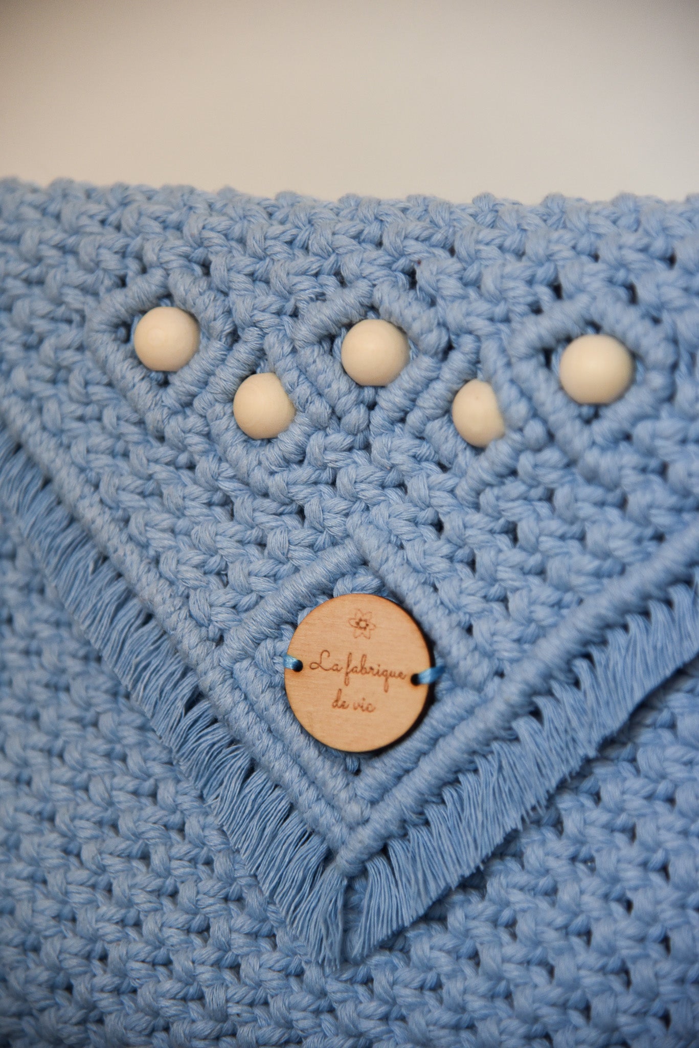 Sac classique moyen bleu ciel
