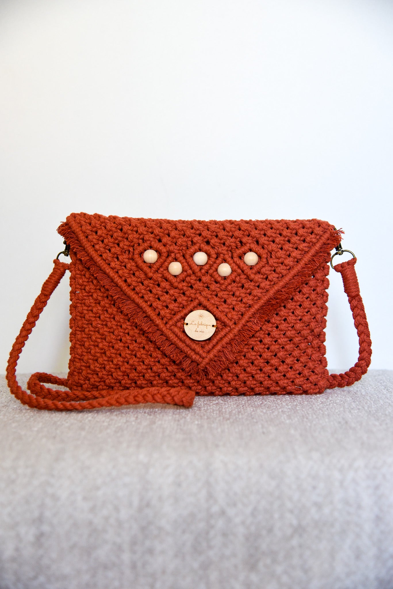 Sac classique moyen terracotta