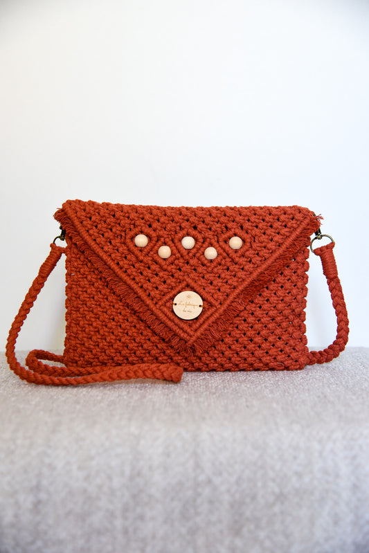Sac classique moyen terracotta