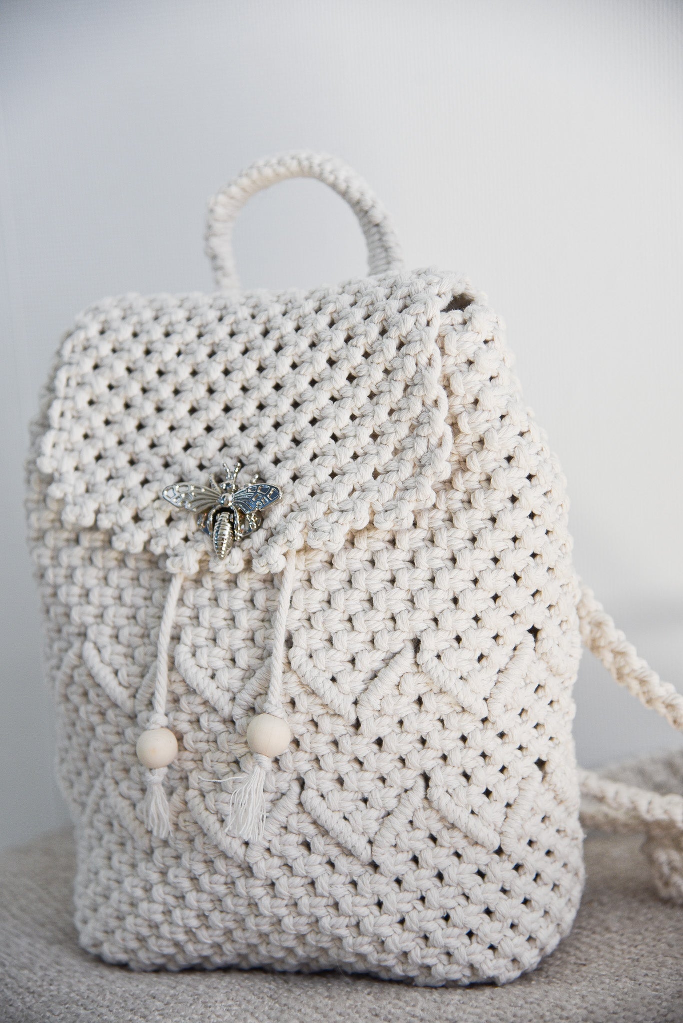 Sac à dos "MAYA" blanc écru