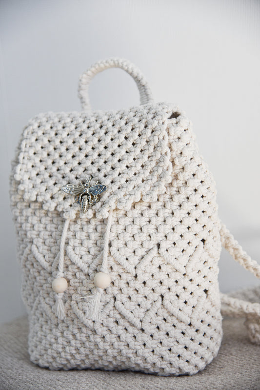 Sac à dos "MAYA" blanc écru