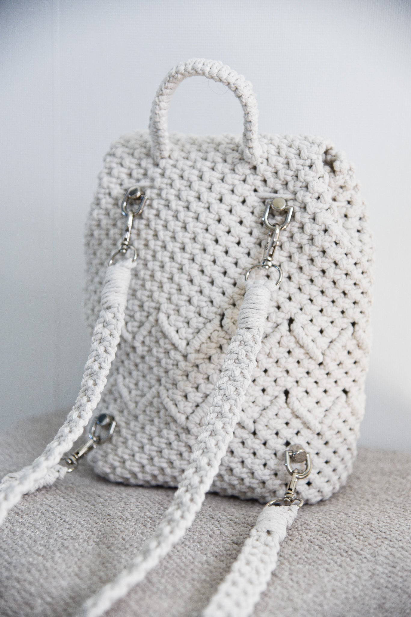 Sac à dos "MAYA" blanc écru