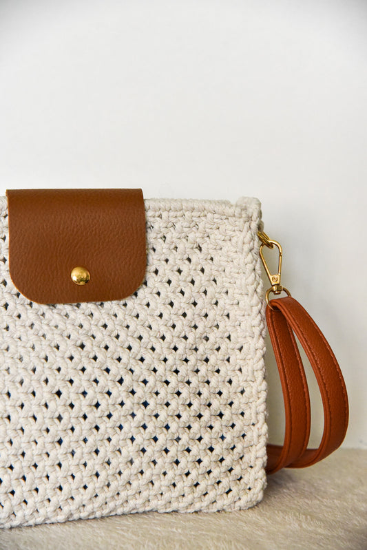 Sac " SUZY " blanc écru