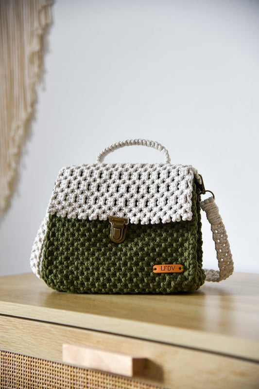 Sac "LEA" BI-COLOR kaki