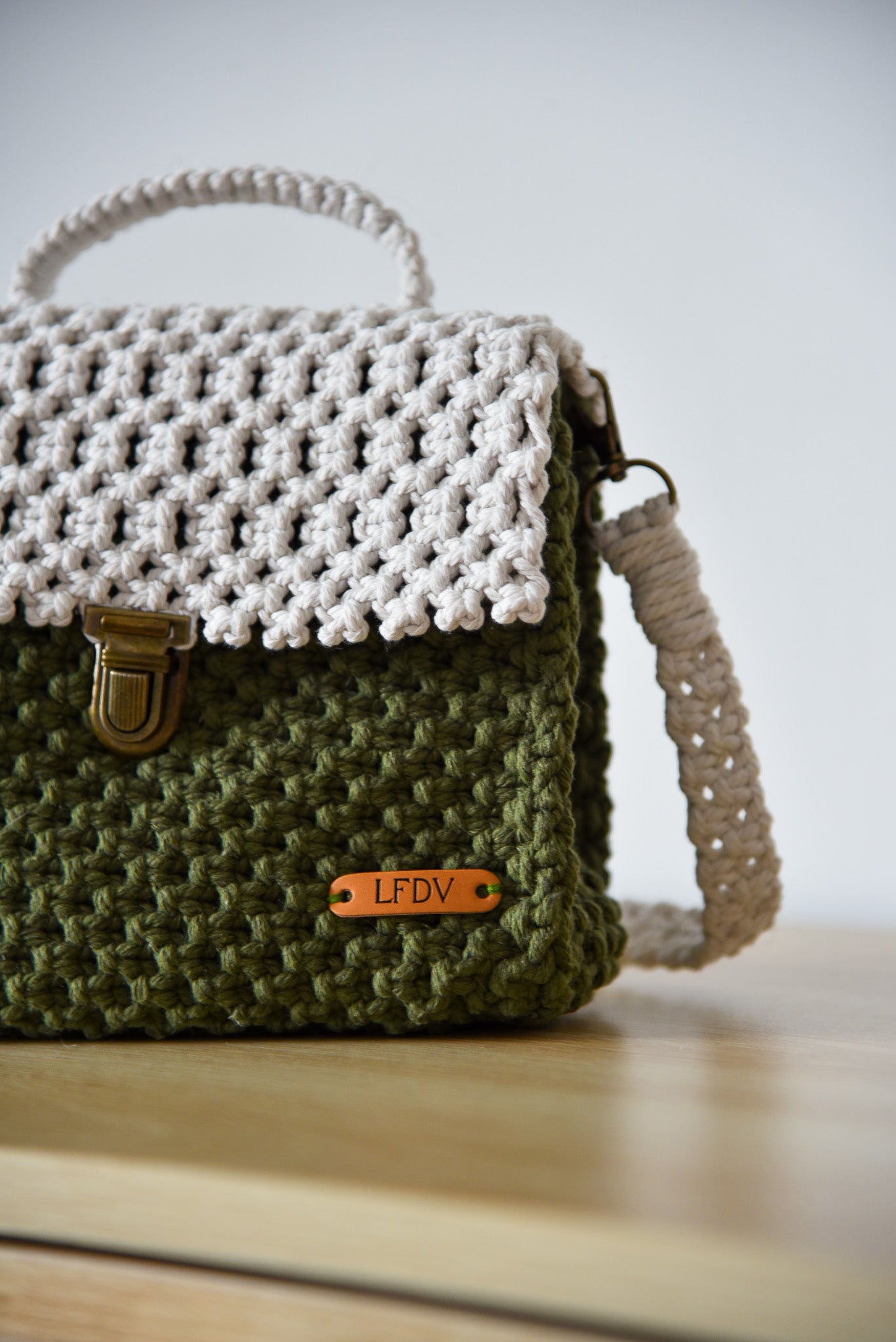 Sac "LEA" BI-COLOR kaki