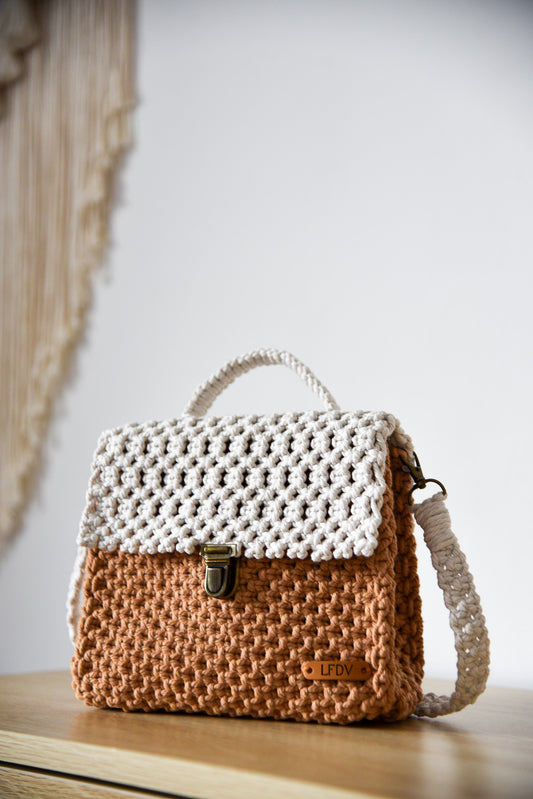 Sac "LEA" BI-COLOR camel