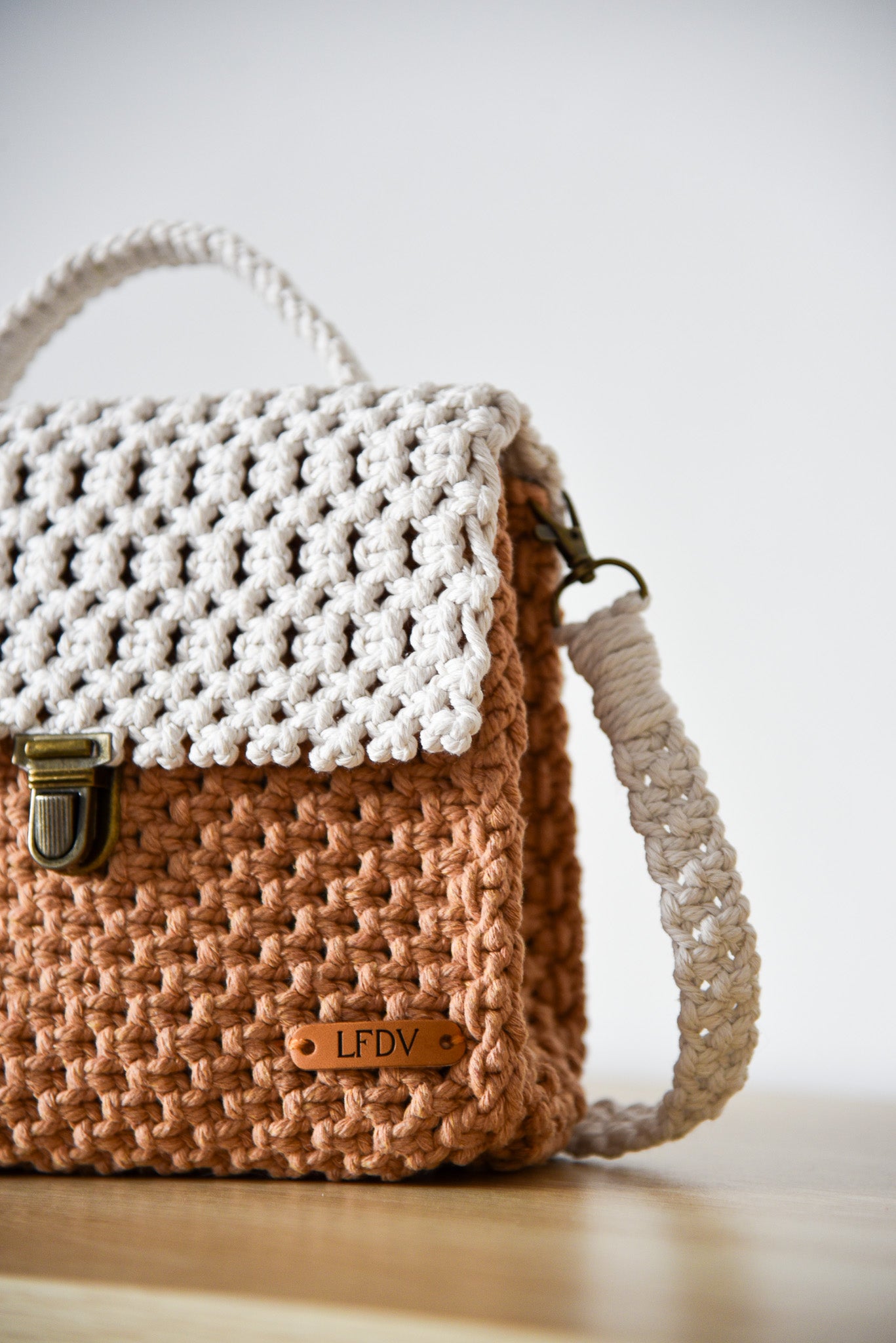 Sac "LEA" BI-COLOR camel