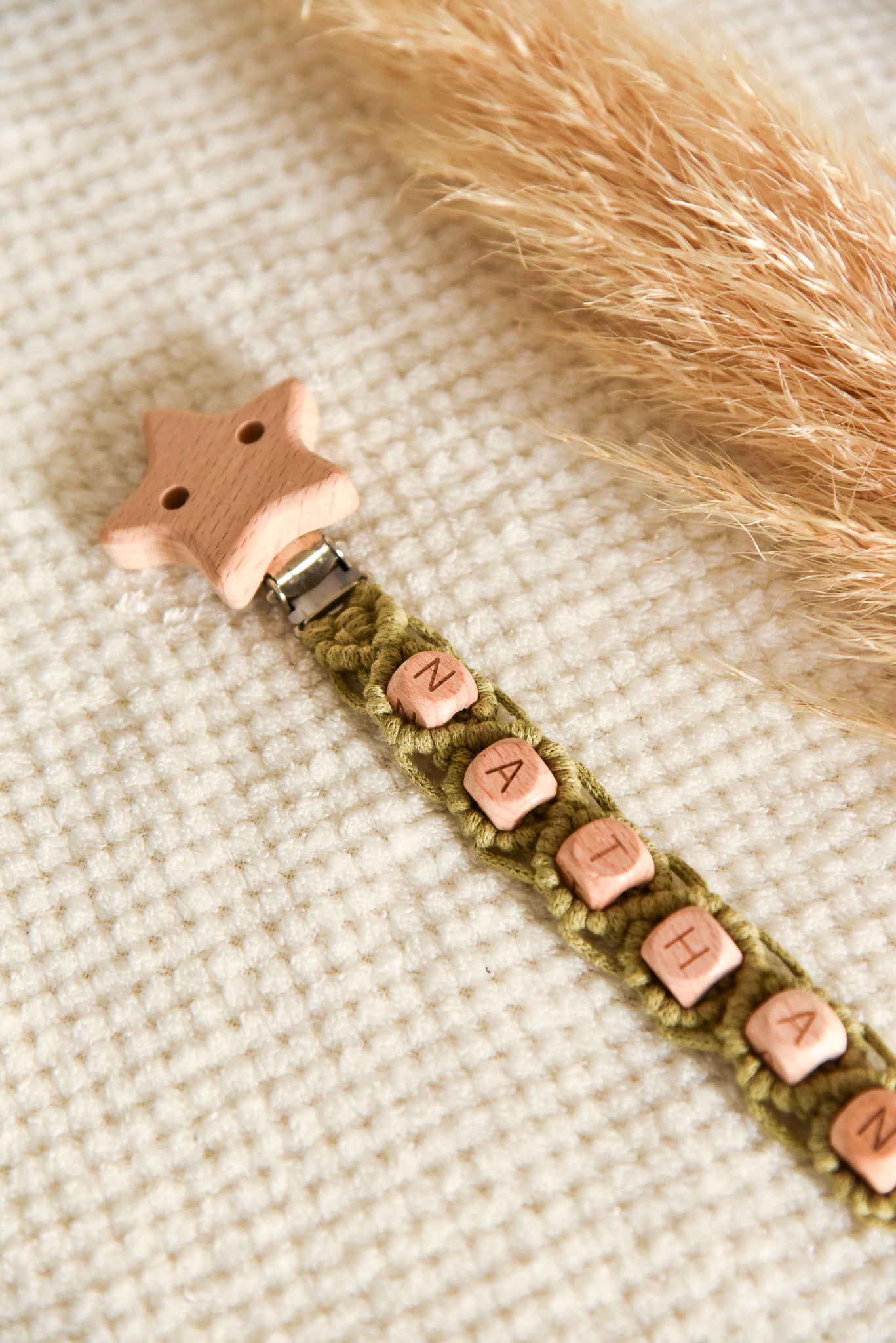 Attache tétine simple personnalisable