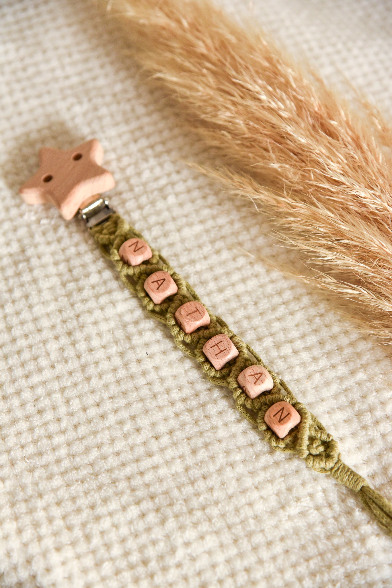 Attache tétine simple personnalisable