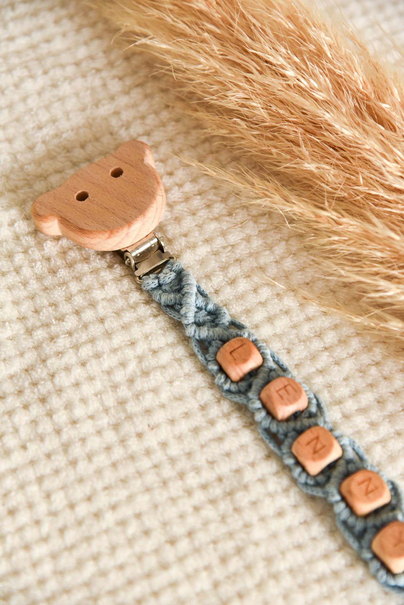 Attache tétine simple personnalisable