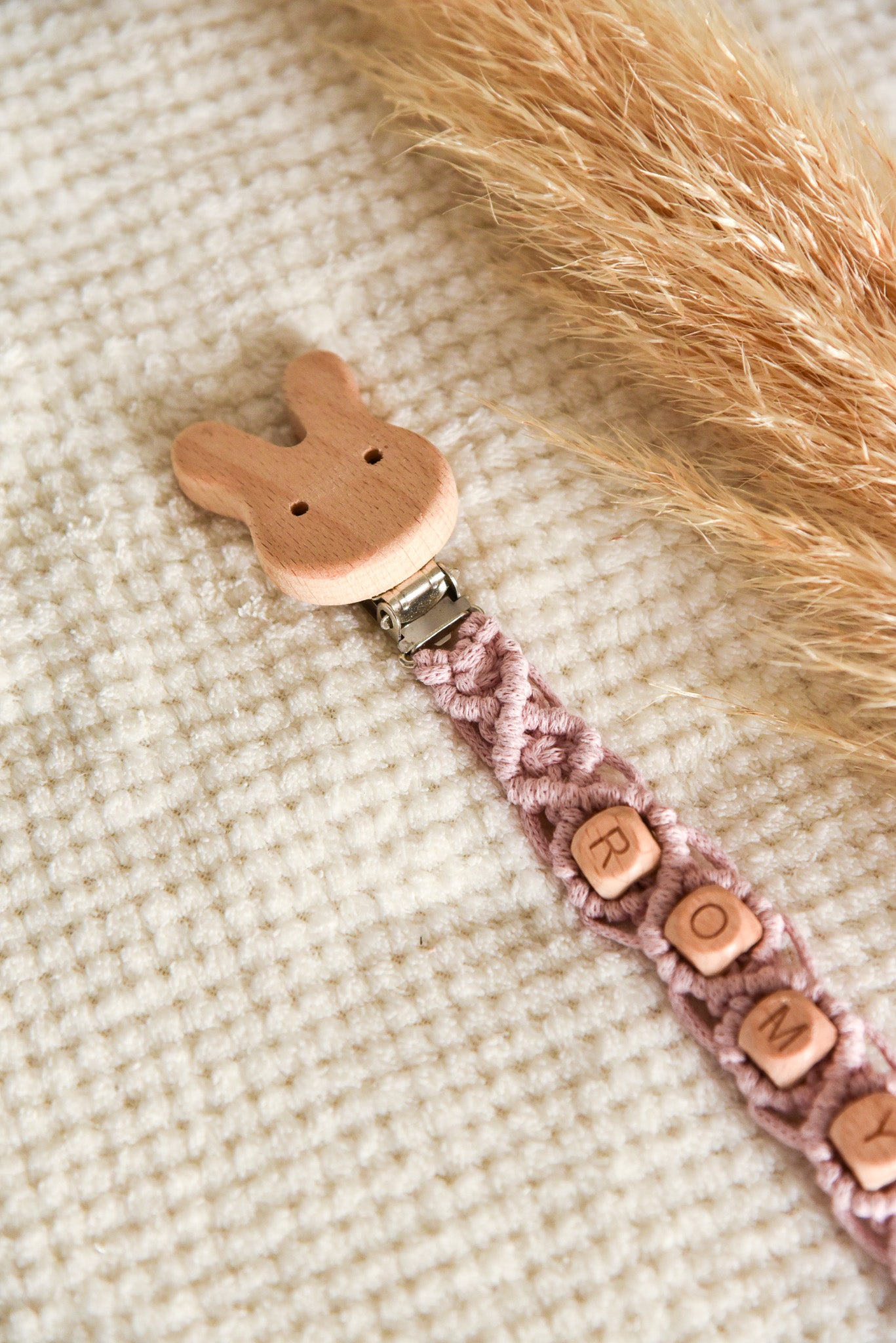 Attache tétine simple personnalisable