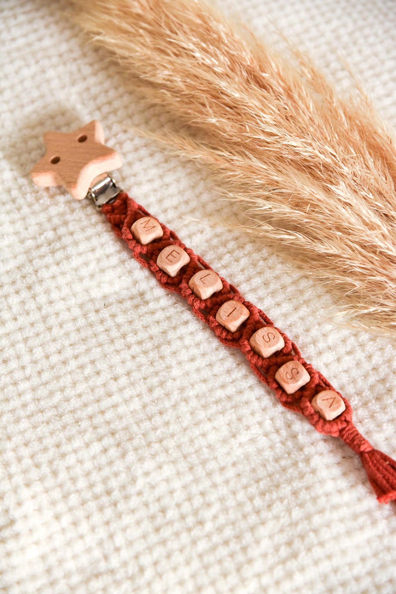 Attache tétine simple personnalisable