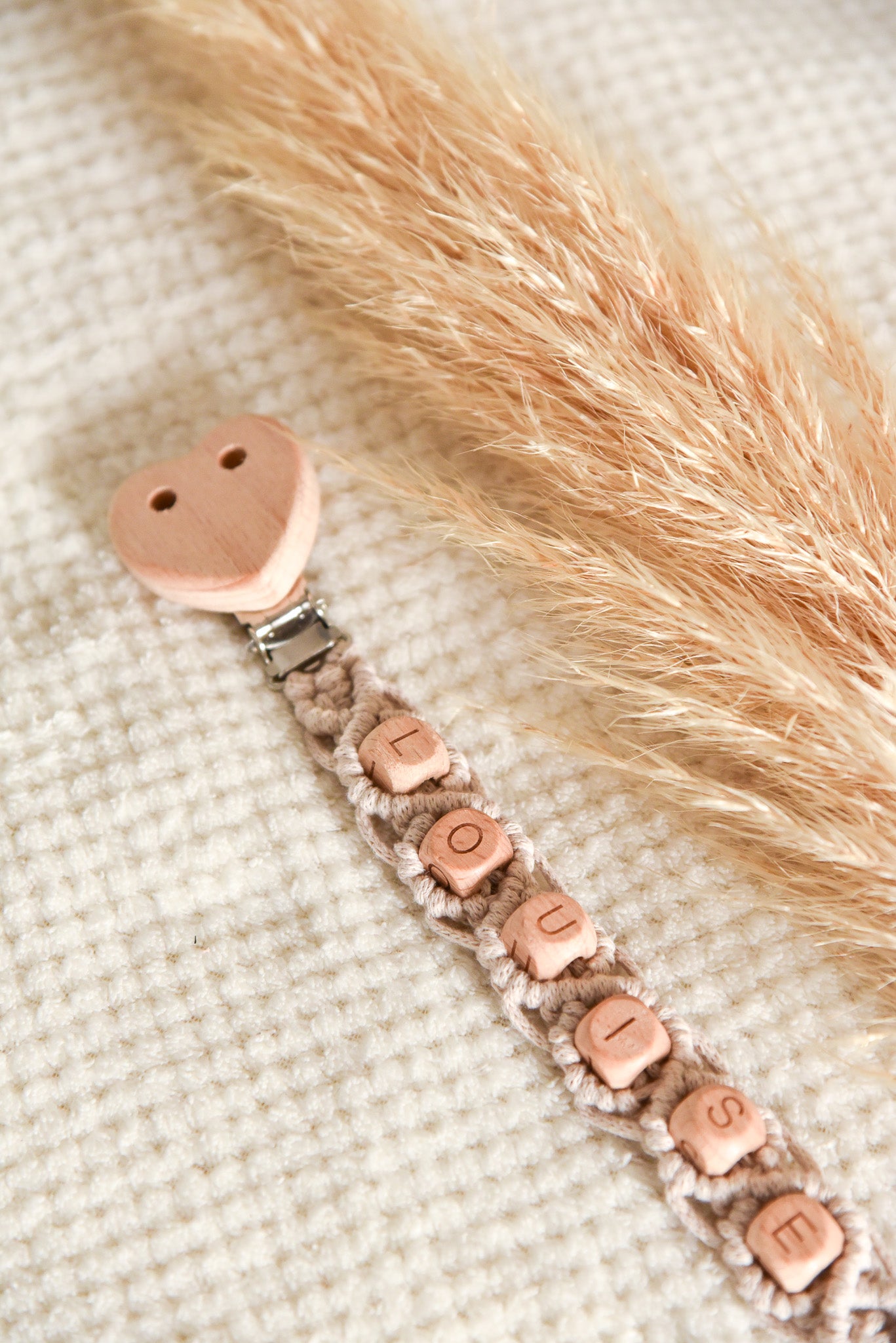 Attache tétine simple personnalisable