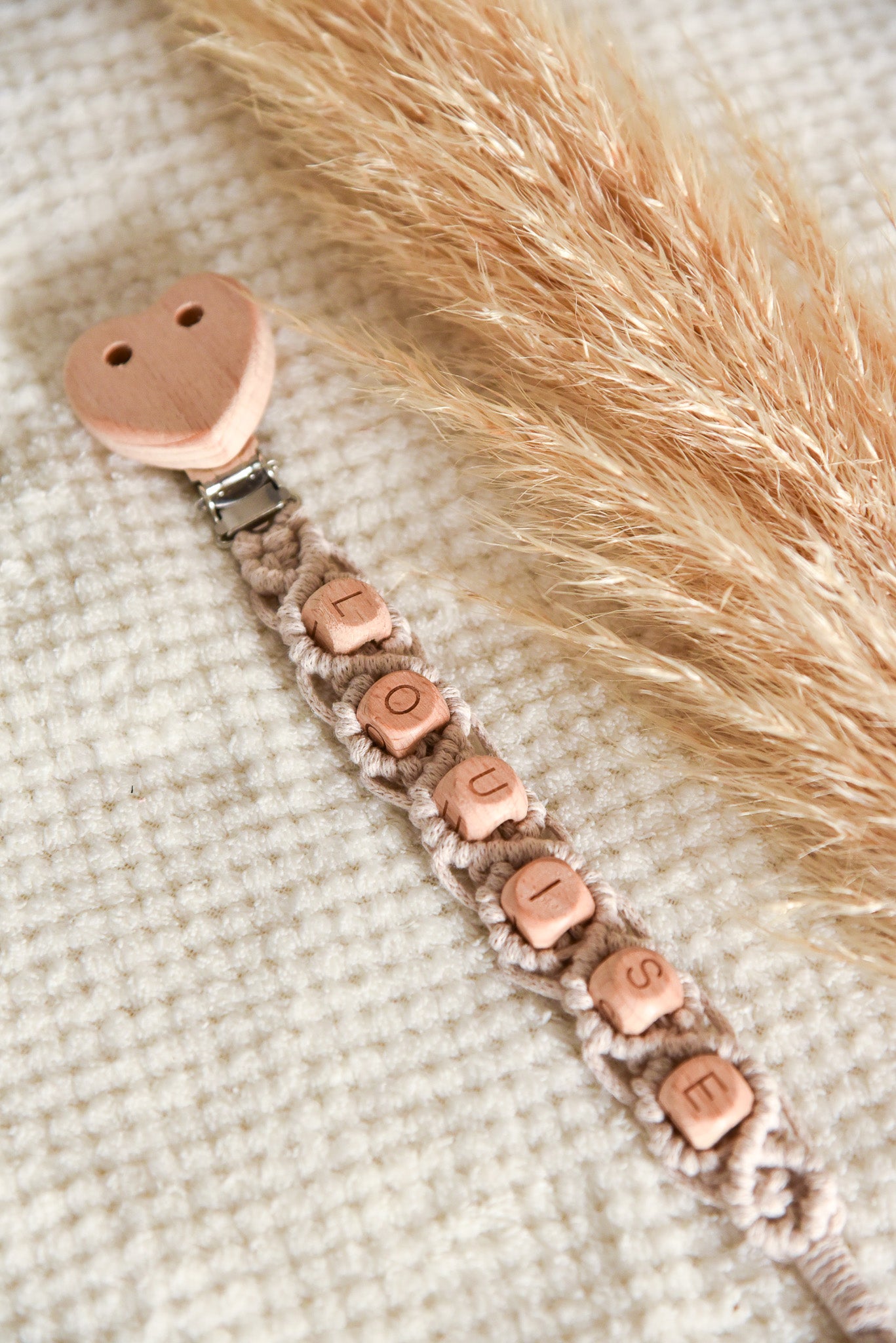 Attache tétine simple personnalisable