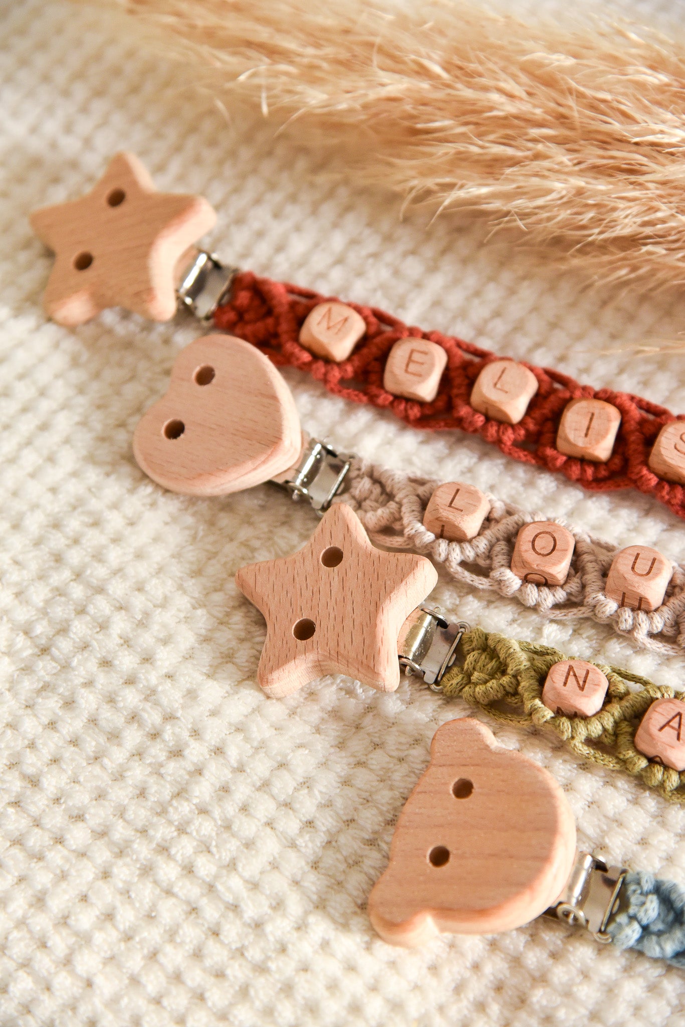 Attache tétine simple personnalisable