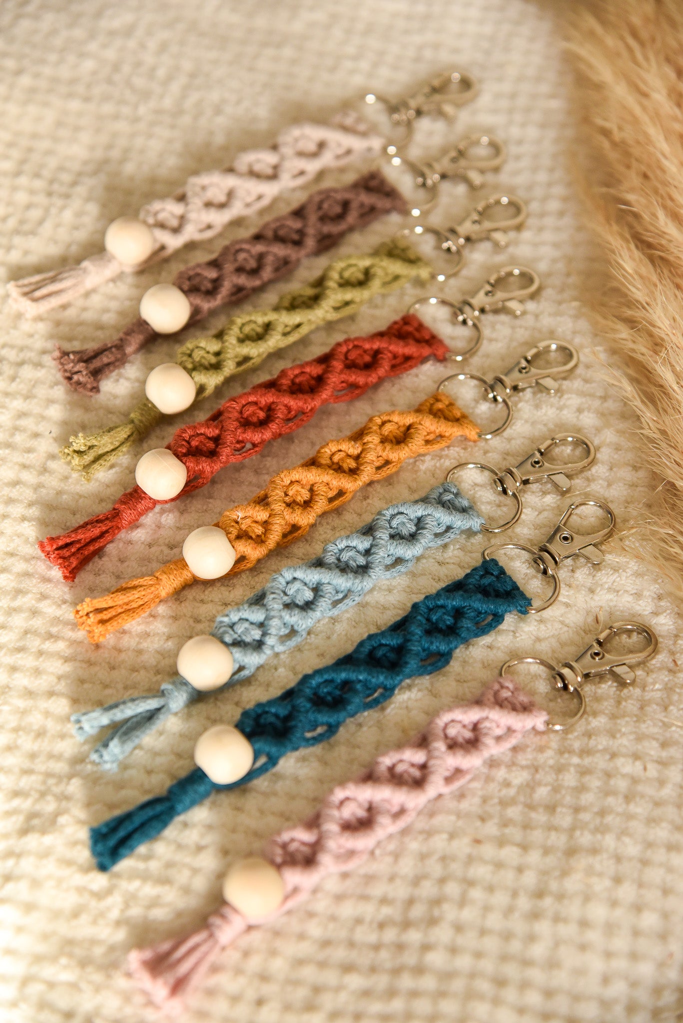 Porte clé macramé simple