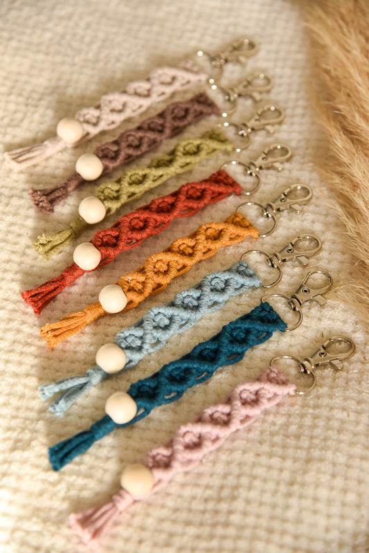 Porte clé macramé simple