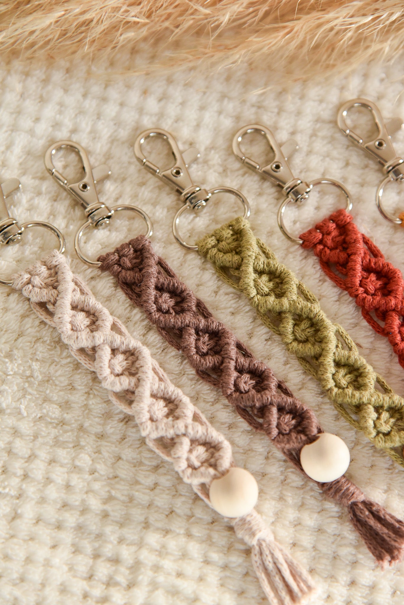 Porte clé macramé simple