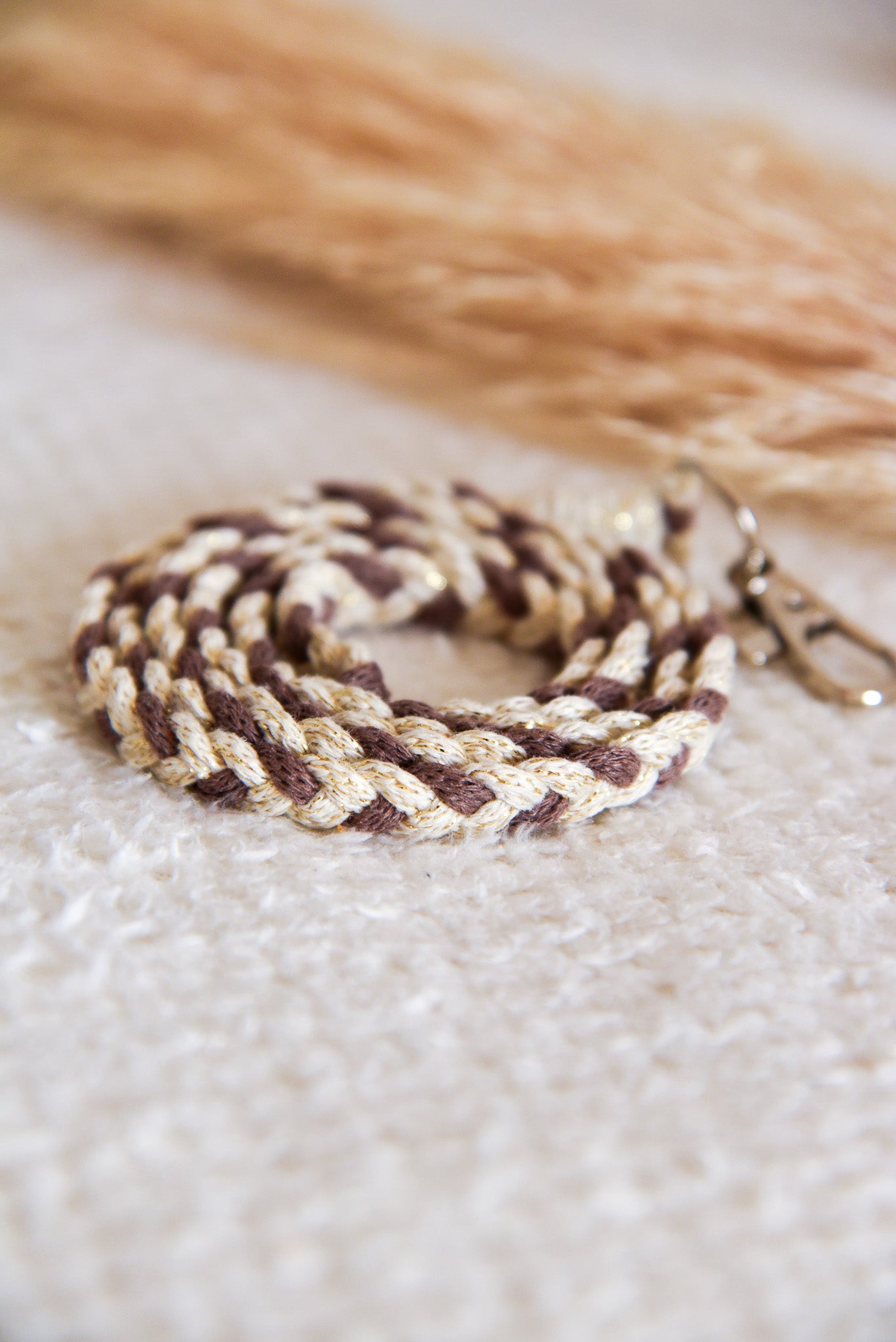 Collier attache téléphone PETIT MODELE bi-color