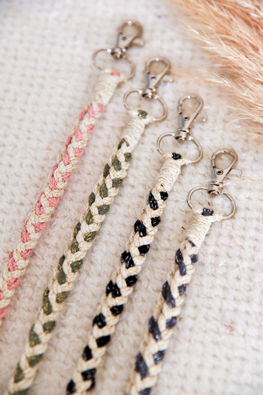 Collier attache téléphone PETIT MODELE pailleté bi-color