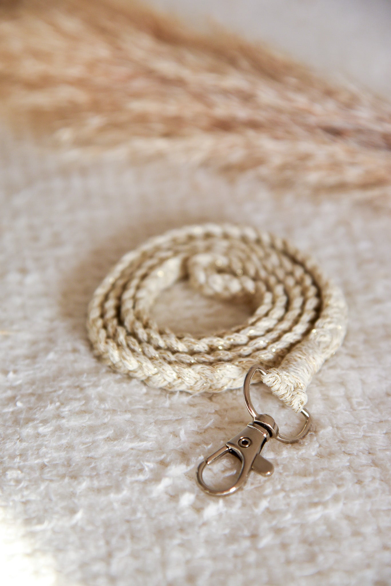 Collier attache téléphone PETIT MODELE simple pailleté