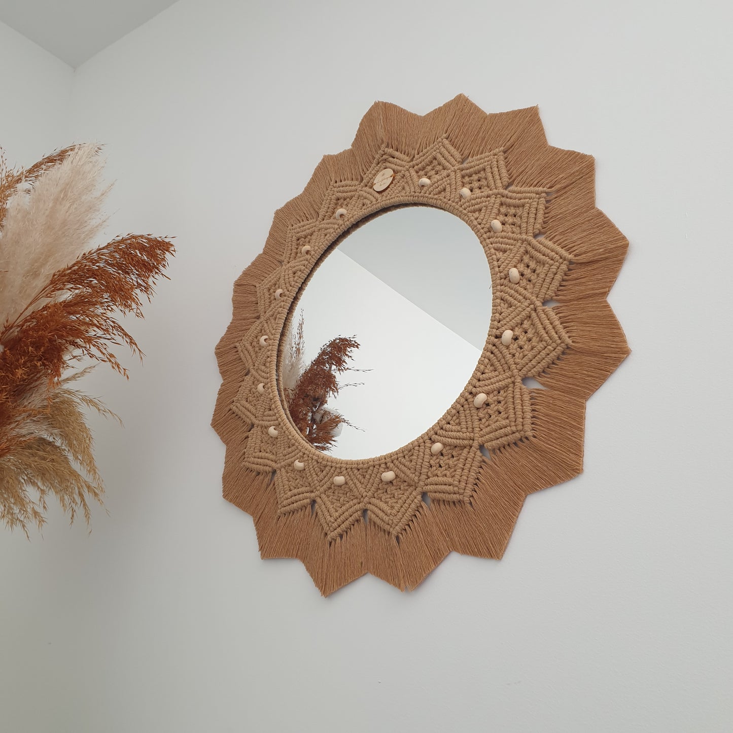 Miroir grand modèle avec perles
