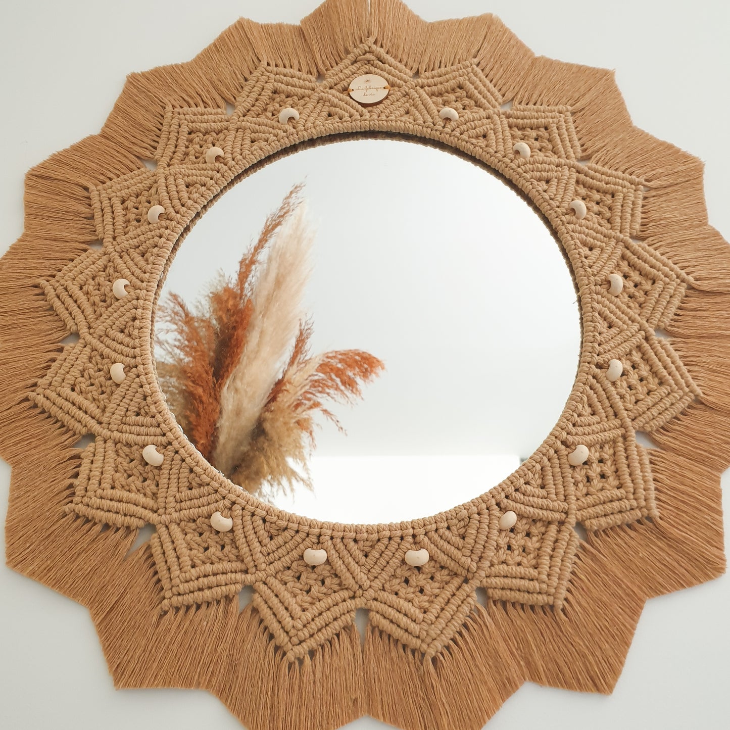 Miroir grand modèle avec perles