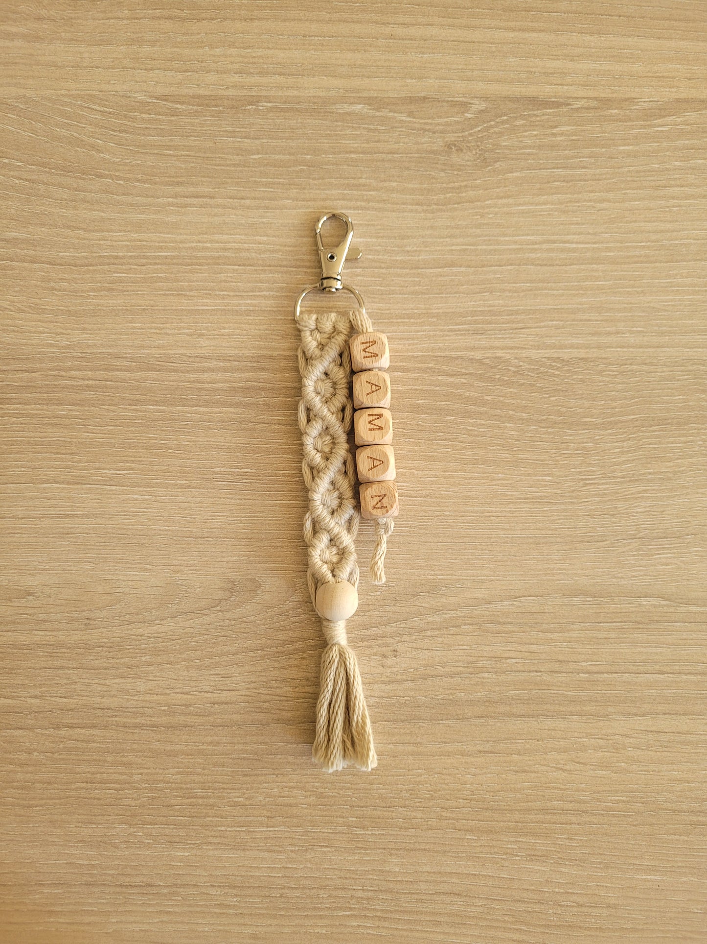 Porte clé macramé personnalisable