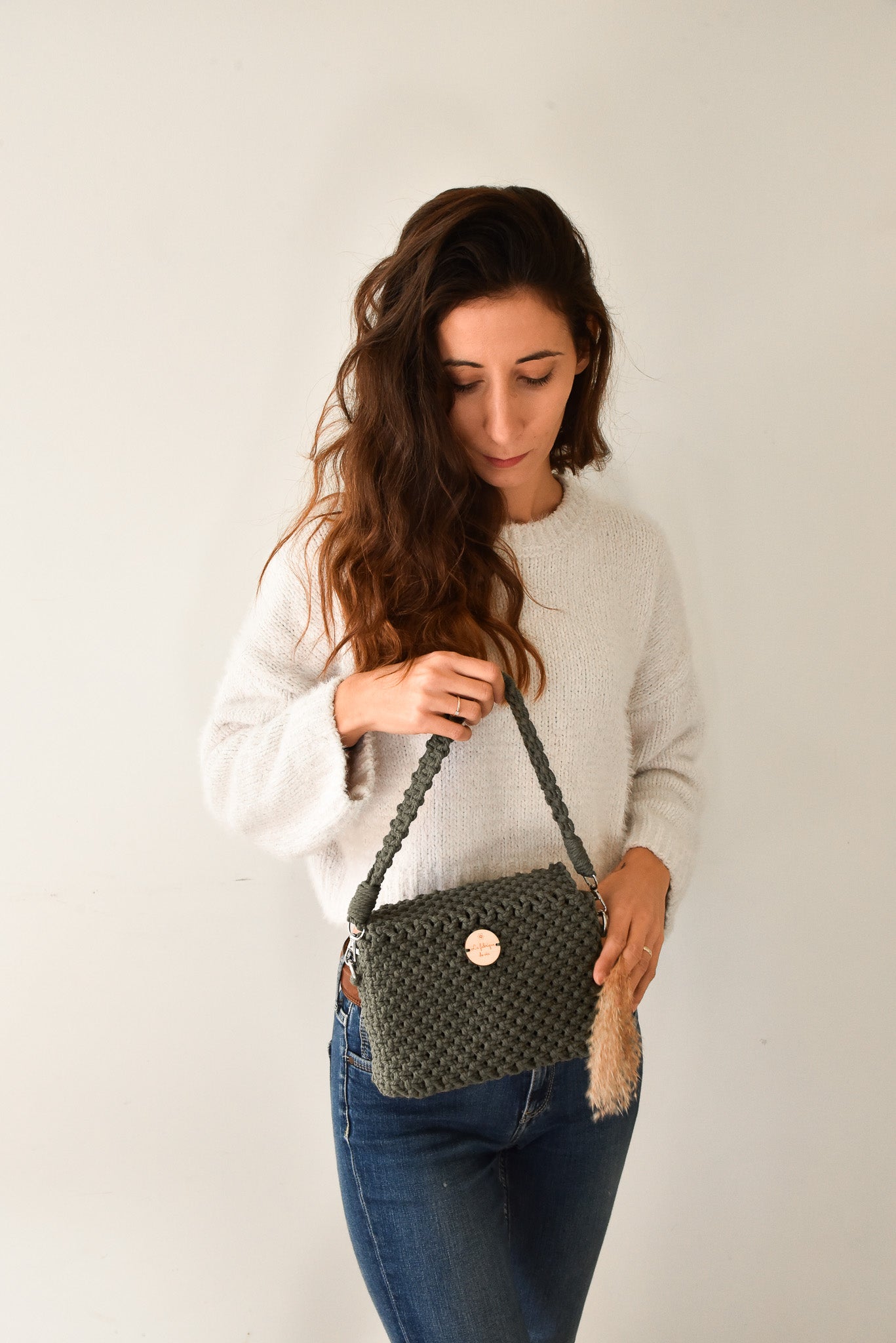 Sac à main kaki
