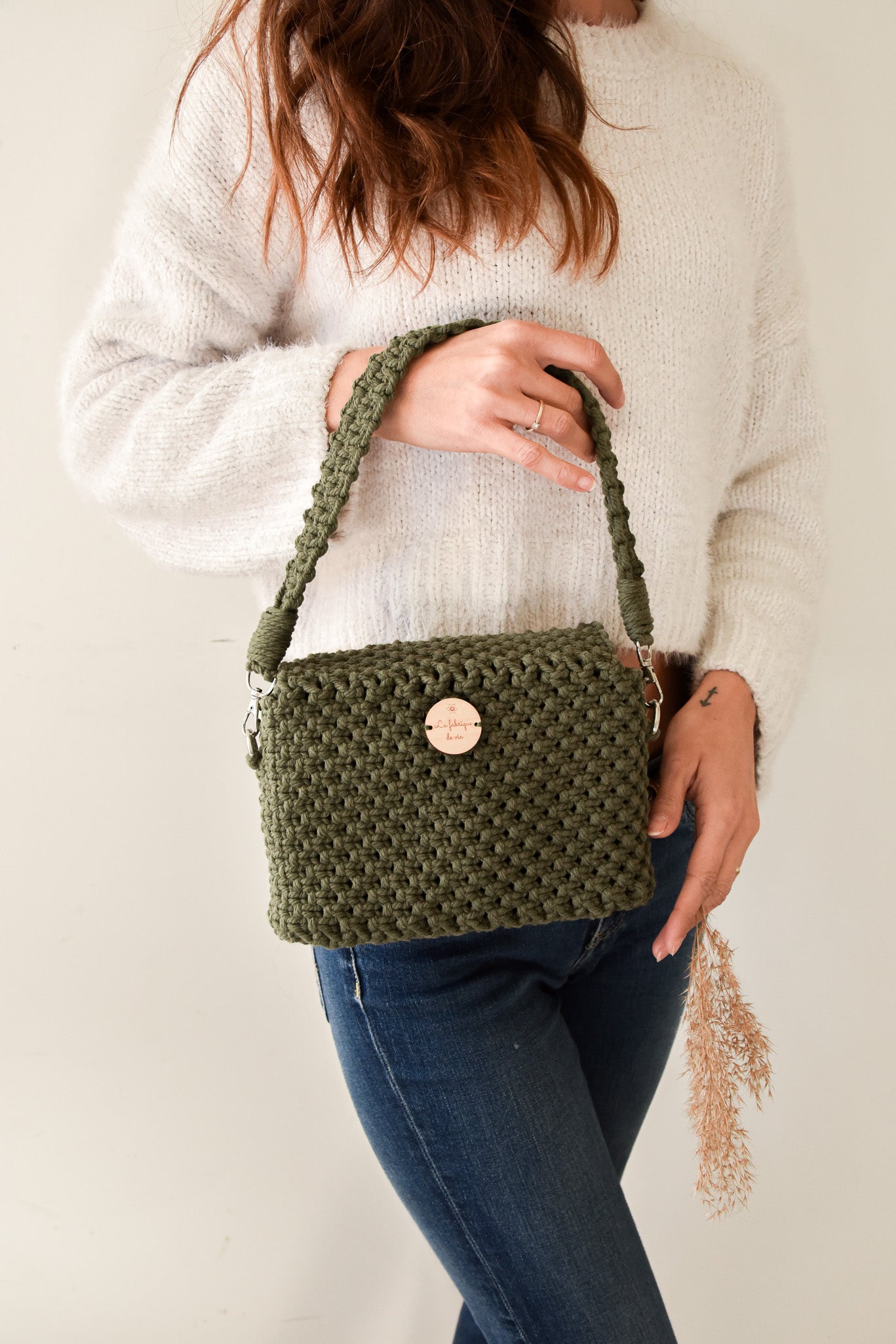 Sac à main kaki